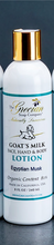Grecian Soap Organic Goats Milk Lotion