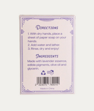 Paper Travel Soap