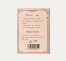 Paper Travel Soap
