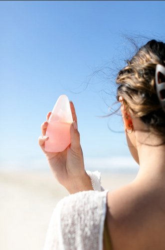 Summer Salt Body Rose Quartz Crystal Soap