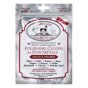 Cape Cod Metal Moist Polishing Cloths